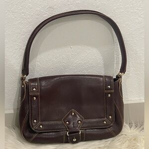 Cole Haan Paige F05 Purse BLACK Shoulder Bag Gold hardware